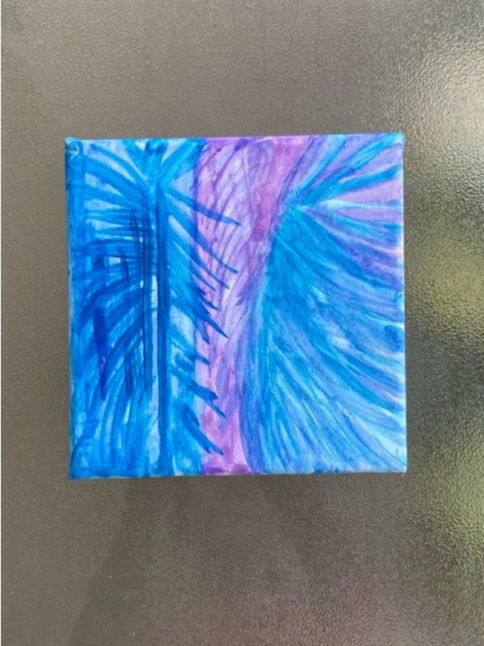 Blue & Purple Canvas Painting
